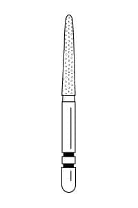 Premier Two Striper Diamond Bur FG, Flame, Coarse, #253.10C, 1.6 mm Major/1.0 mm Minor Diameter, 5/Pk, 2015071 thumbnail 14