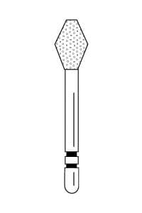 Premier Two Striper Diamond Bur FG, Barrel, #234, Coarse, Green, 5/Pk, 2015076 thumbnail 14