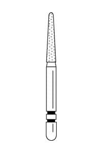 Two Striper® Diamond Bur FG, Coarse, Flame, #262.8, 1.7 mm Major/1.1 mm Minor Diameter, 8.0 mm Length, 5/Pkg, 2015126 thumbnail 9