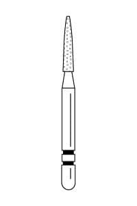 Two Striper® Diamond Bur FG, Coarse, Flame, #270.6.5C, 1.9 mm Major/0.4 mm Minor Diameter, 6.5 mm Length, 5/Pkg, 2015137 thumbnail 12