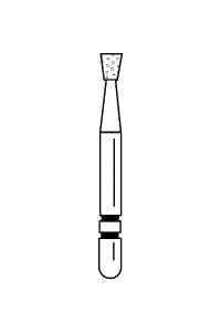 Two Striper Diamond Bur, FG, Inverted Cone, #320.2, Coarse, Green, 1.7 mm Major/1.3 mm Minor Diameter, 2.0 mm Length, 5/Pk, 2015217 thumbnail 13