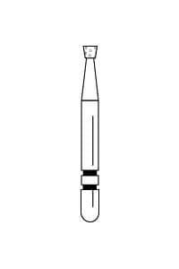 Two Striper® Diamond Bur, FG, Fine, Inverted Cone, #310.1F, 5/Pkg, 1.3 mm Major/0.9 mm Minor Diameter, 1.0 mm Length, 2015233 thumbnail 11