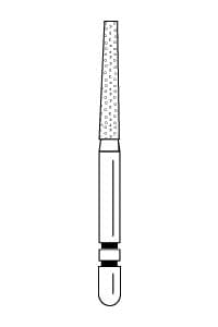 Two Striper Diamond Bur, FG, Flat-End Taper, #723.8, Coarse, Green, 1.7 mm Major/1.3 mm Minor Diameter, 8.0 mm Length, 5/Pk, 2015256 thumbnail 13