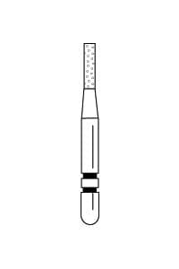 Two Striper® Diamond Bur FG, Coarse, Green, Cylinder Flat End #513.4, 1.0 mm Diameter, 4.0 mm Length, 5/Pkg, 2015271 thumbnail 11