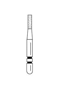 Two Striper® Diamond Bur, FG, Fine, Red Ring, Cylinder Flat End, #514.4F, 1.1 mm Diameter, 4.0 mm Length, 5/Pkg, 2015294 thumbnail 10