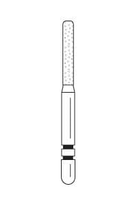 Two Striper® Diamond Bur FG, Fine, KS Cylinder Round End, #585.8, 1.4 mm Diameter, 8.0 mm Length, 5/Pkg, 2015306 thumbnail 11
