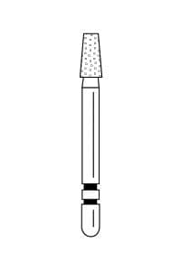 Two Striper Diamond Burs, FG, Flat-End Taper, 708.4, 2.0 mm, Coarse, Green, 5/Pk, 2015351 thumbnail 13