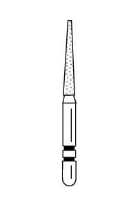 Two Striper Diamond Bur, FG, Flat-End Taper, 700.9F, Fine, Red, 1.4 mm Major / 0.6 mm Minor, 9 mm Length, 5/Pk, 2015365 thumbnail 17