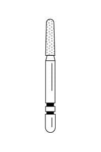 Two Striper Diamond Bur FG #783.6, Coarse, Green Ring, Round-End Taper, 1.6 mm Major/1.3 mm Minor Diameter, 6.0 mm Length, 5/Pkg (2015426) thumbnail 11