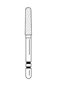 Two Striper Diamond Bur, FG, Round-End Taper, 784.8, Fine, Red, 2.0 mm Major/1.6 mm Minor, 5/Pk, 2015440 thumbnail 12