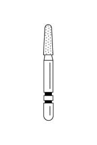 Two Striper Diamond Bur, FG, Round-End Taper, 770.5, Coarse, Green, 1.8 mm, 5/Pk, 2015456 thumbnail 13