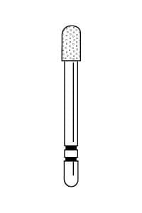 Two Striper Diamond Bur, FG, Round-End Taper, 776.4, Coarse, Green, 2.6 mm Major/2.1 mm Minor Diameter, 4.0 mm Length, 5/Pk, 2015461 thumbnail 13