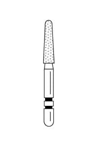 Two Striper Diamond Bur, FG, Round-End Taper, 780.7, Coarse, Green, 2.1 mm Major / 1.4 mm Minor Diameter, 7.0 mm Length, 5/Pk, 2015463 thumbnail 13