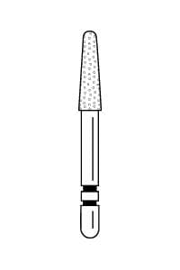 Two Striper Diamond Bur FG, Round-End Taper, #785.7, Coarse, Green, 5/Pk, 2015469 thumbnail 13