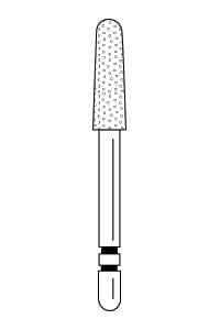 Two Striper Diamond Bur, FG, Round-End Taper, 790.8, Coarse, Green, 5/Pk, 2015471 thumbnail 17