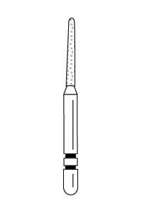 Two Striper® Diamond Bur FG #781.8, Fine, Round-End Taper, 1.2 mm Major/0.8 mm Minor Diameter, 8.0 mm Length, Red Ring, 5/Pkg, 2015498 thumbnail 12