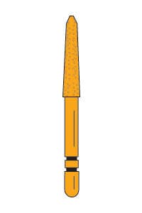 Two Striper Gold-Plated Curettage Diamond Bur, FG, 254.SC, Medium, Blue, 2.2 mm Major/0.4 mm Minor, 10 mm Cutting Length, 5/Pk, 2015619 thumbnail 14