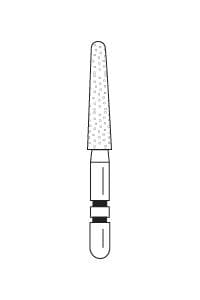 Two Striper ShortCut Diamond Bur, FGSS, Round-End Taper, 780.9 S, Coarse, Green, 2.1 mm Major/1.4 mm Minor, 9 mm Length, 5/Pk, 2015906 thumbnail 19