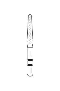Two Striper ShortCut Diamond Bur, FGSS, Round-End Taper, 767.8 S, Coarse, Green, 1.8 mm Major/1.0 mm Minor, 8 mm Length, 5/Pk, 2015907 thumbnail 14