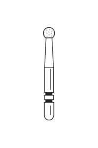 Two Striper Operative Diamond Bur, FGSS, Short Cut, Round, #6S, 1.9 mm, Medium Grit, Blue Ring, 5/Pk, 2015918 thumbnail 12