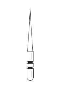 Two Striper Diamond Bur, FGSS, Interproximal Trimmer, #201.3 S, Fine, Red, 0.8 mm Major/0.3 mm Minor Diameter, 3.0 mm Length, 5/Pk, 2015927 thumbnail 18