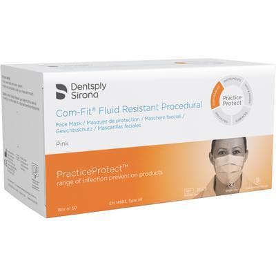 Sultan Com-Fit Earloop Fluid-Resistant Procedure Masks, Pink, 50/Box, 20325 thumbnail 5