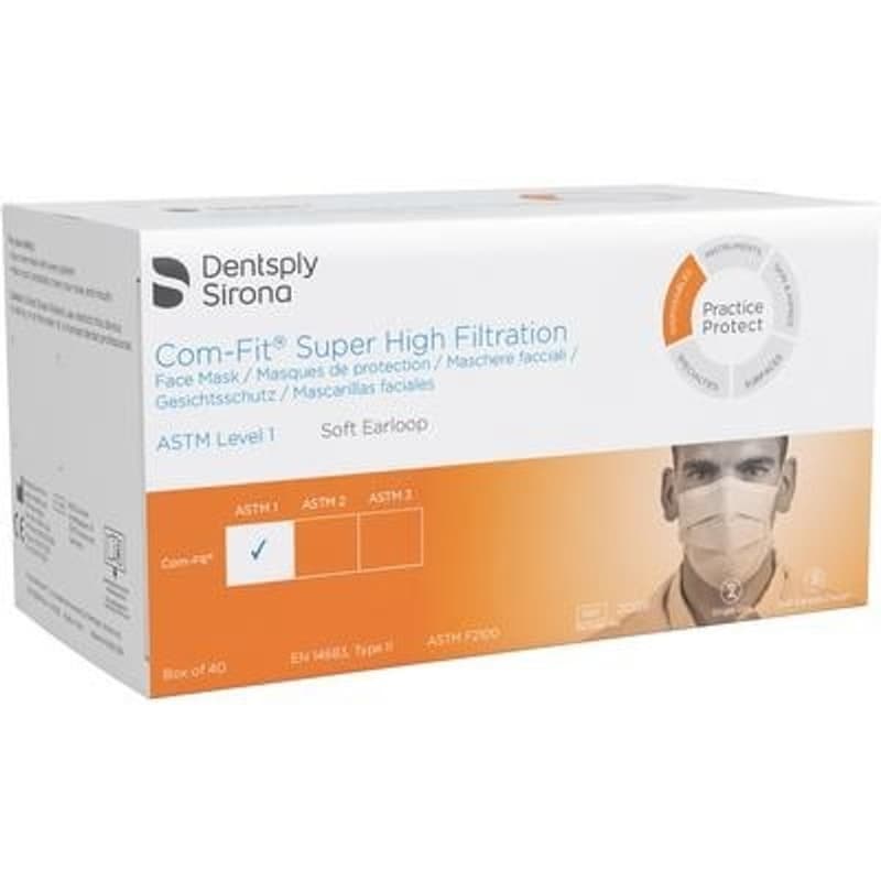 Sultan Com-Fit Super High Filtration Fluid Resistant Earloop Face Masks, Blue, ASTM Level 1, 40/Box, 20326 thumbnail 5