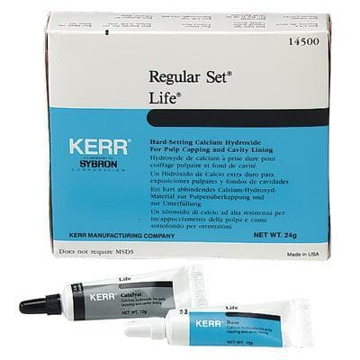 Kerr Life Fast Set Calcium Hydroxide Cavity Liner, Base & Catalyst Tubes (12 g each) with Mixing Pad, #16530 thumbnail 3
