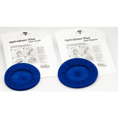 OptraDam Plus Regular Refill, Preframed Latex Rubber Dam, Blue, 50/Box, 627399AN thumbnail 9