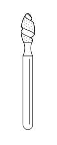 Solo Diamond® Single-Use Diamond Burs FG, Spiral Football, #8923, Coarse, 2.3mm, 25/Bx, 368T023C thumbnail 10