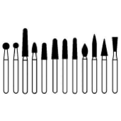 Kerr Zir-Cut Diamond Bur, HP, Taper Round End, Blue Ring, #Z856-023, 2.3 mm Diameter, 10.0 mm Length, Single Bur thumbnail 9