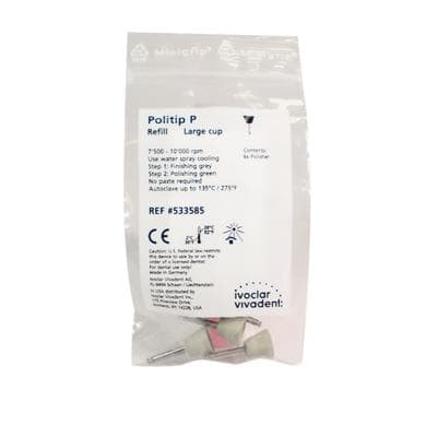 Ivoclar Vivadent Politip-P Polishers, Green, Large Cup, 6/Pkg, 533585 thumbnail 12