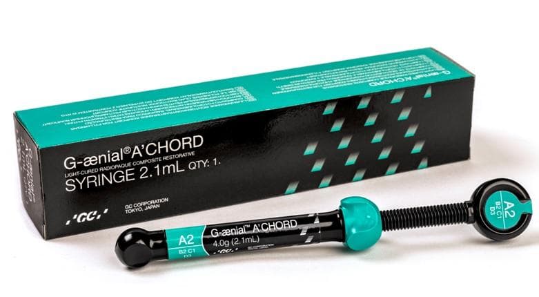 GC G-aenial A'CHORD AO1 Composite Resin, 4.0g Syringe, #952238 - G-aenial A'CHORD AO1 (4.0g) syringe - Image 1