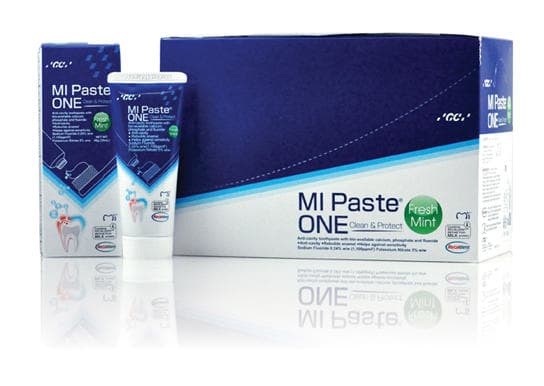 GC MI Paste One Toothpaste, Fresh Mint, 46g, 10/Box, #437000 - MI Paste One Toothpaste 46 Gm Fresh Mint - Image 1