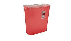 SharpStar Multi-Purpose Sharps Container with Hinged Rotor Lid, 3 Gallon, Transparent Red, 8527R thumbnail 12