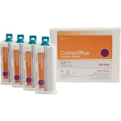 Correct Plus Hydrophilic Vinyl Polysiloxane Impression Material, Berry Tray, Regular Set, 50 ml Cartridges, 32/Pkg, Q34JAC thumbnail 11