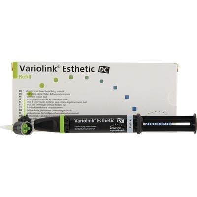 Variolink Esthetic DC Luting Cement Refill, Light+ Shade, 5g Automix Syringe, 10 Mixing Tips, 666117WW thumbnail 19