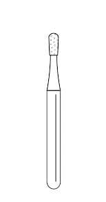 Premier Solo Dia #0512M Pear Diamond Bur, Medium, 25/Bx, #830012M - Solo Dia #0512M Pear (25)#830012M - Image 1