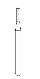 Premier Solo Dia #0710C Flat End Cylinder Diamond Bur, #835010C, 25/Box - Solo Dia #0710C Flat End Cyl #835010C - Image 1