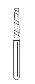 Solo Diamond™ Single-Use Diamond Bur, FG, Coarse, Spiral, Cylinder Round End, 1.6 mm Head Diameter, 8.0 mm Head Length, 25/Pkg, #837T016C thumbnail 9