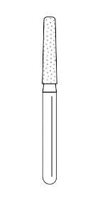 Solo Diamond Single-Use Diamond Bur, FG, Modified KR Taper, #0818.8, 1.8 mm Head Diameter, Coarse, Green, 25/Pk, 847KR018C thumbnail 13