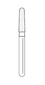 Premier Solo Dia #1118.7C Round End Taper Diamond Bur, Coarse, 25/Box, #856018C - Solo Dia #1118.7C Round End Taper (25) - Image 1