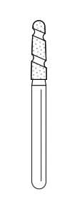 Solo Diamond® Single-Use Diamond Burs FG, Spiral Round End Cylinder, #8118.7, Coarse, Green, 1.8mm Major/1.4mm Minor Diameter, 7.0mm Head Length, 25/Pkg, 856T018C thumbnail 10