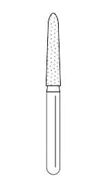 Premier Solo Diamond Bur, Flame, Fine Grit, Friction Grip, Single-Use, #1516.8F, 25/Box thumbnail 6