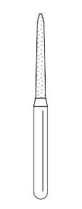Solo Diamond® Single-Use Diamond Burs FG, Curettage K, #1712.10, Coarse, Green, 1.2mm Major/0.8mm Minor Diameter, 10mm Length, 25/Bx, 879K012C thumbnail 12