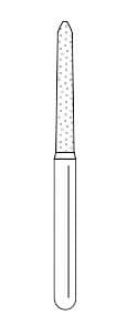 Solo Diamond® Single-Use Diamond Burs FG, Curettage K, #1714.10, Coarse, Green, 1.4mm Major/1.1mm Minor Diameter, 10mm Length, 25/Bx, 879K014C thumbnail 13