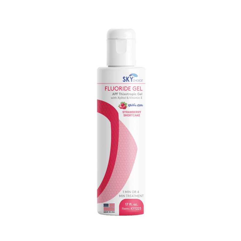 Sky Choice Fluoride Gel, Strawberry Shortcake Flavor, 17 oz Bottle - Fluoride Gel Strawberry Shortcake (17oz) - Image 1