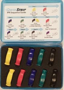 QwikStrip Single-Sided Curved Interproximal Finishing Strips, Assorted (2 each of .07, .10, .13, .16, .18 mm), 10/Pk, QSC-ASST thumbnail 8