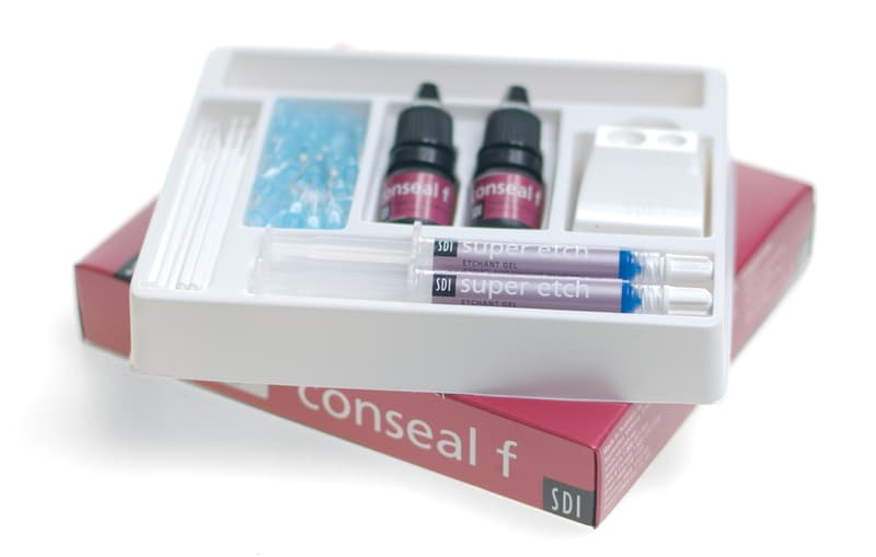 SDI Conseal F Pit & Fissure Sealant Bottle Kit, Light-Cure, Opaque White, 2 x 5 mL Bottles with Etch & Accessories, #7850008 thumbnail 5