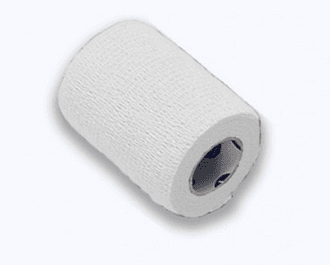 Dynarex Sensi Wrap Self-Adherent Bandage Roll, 3" x 5 yd, White, 24/Box, #3283 - Sensi Wrap 3"x 5yd White (24) - Image 1